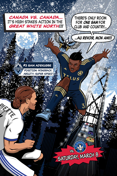 Seattle Sounders FC soccer poster art by Bill Wood.