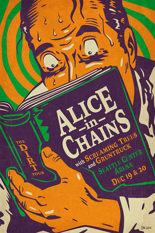 Alice In Chains poster by BIll Wood.