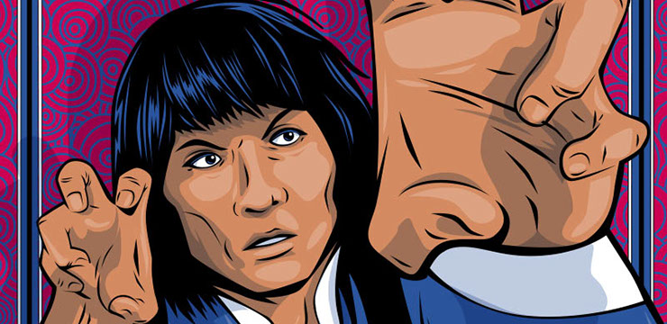 Drunken Master Kung Fu movie poster art by BIll Wood.