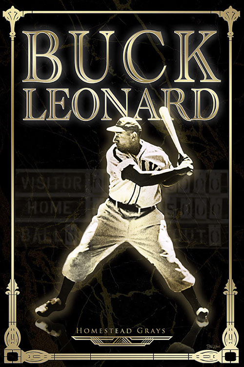 Negro Leagues baseball poster art by Bill Wood.