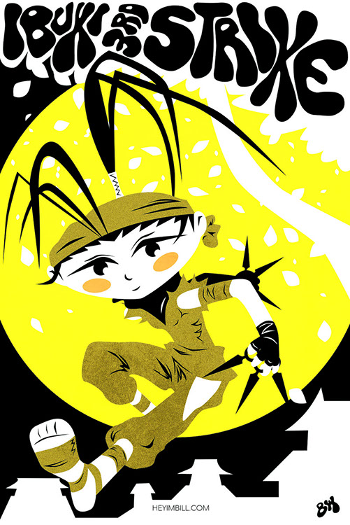 Street Fighter III: Third Strike poster art by Bill Wood.