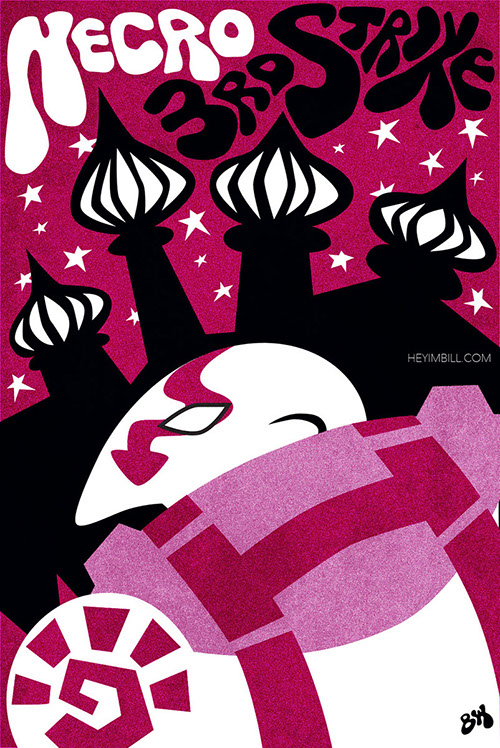 Street Fighter III: Third Strike poster art by Bill Wood.