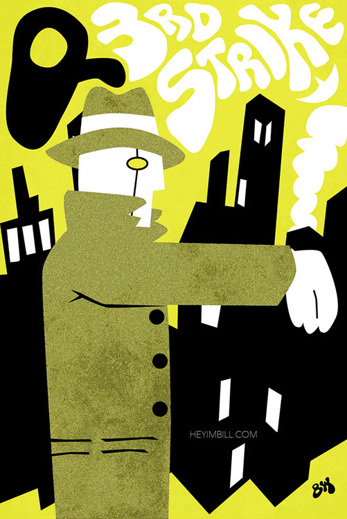 Street Fighter III: Third Strike poster art by Bill Wood.