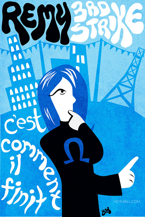 Street Fighter III: Third Strike poster art by Bill Wood.