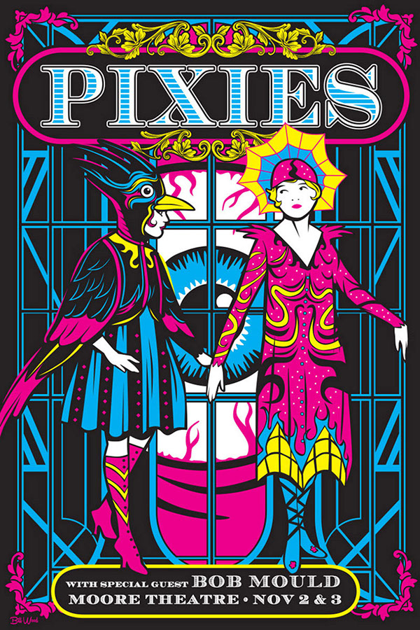 Pixies poster art by Bill Wood.
