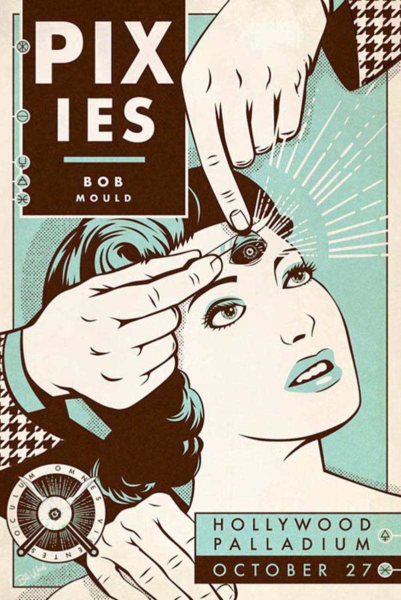 Pixies poster art by Bill Wood.