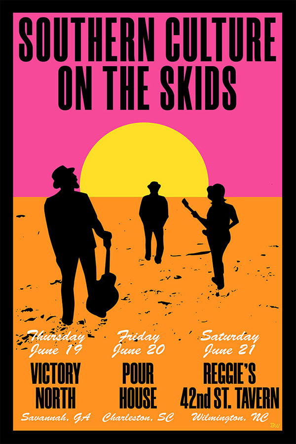 Hank Williams III poster art by Bill Wood.