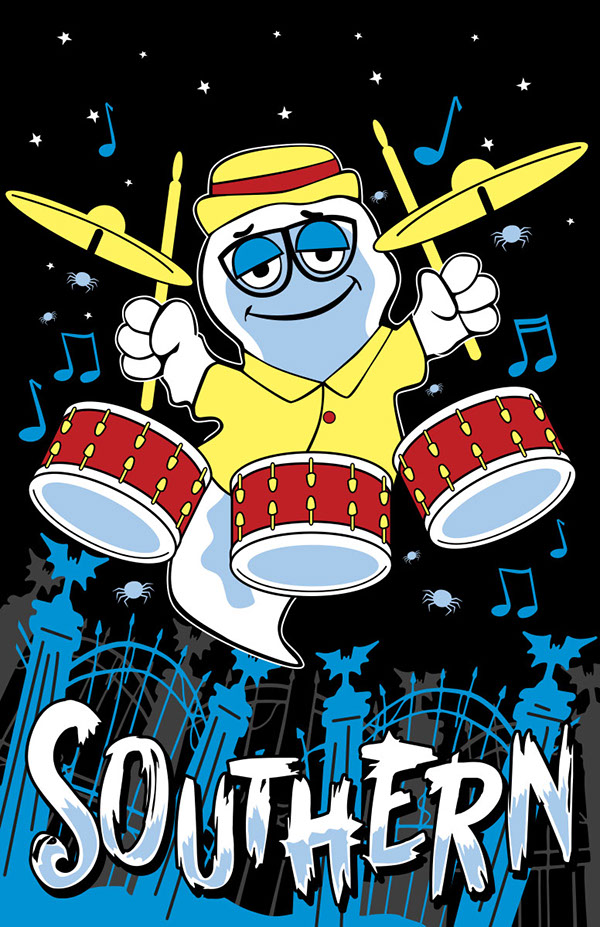 Hank Williams III poster art by Bill Wood.