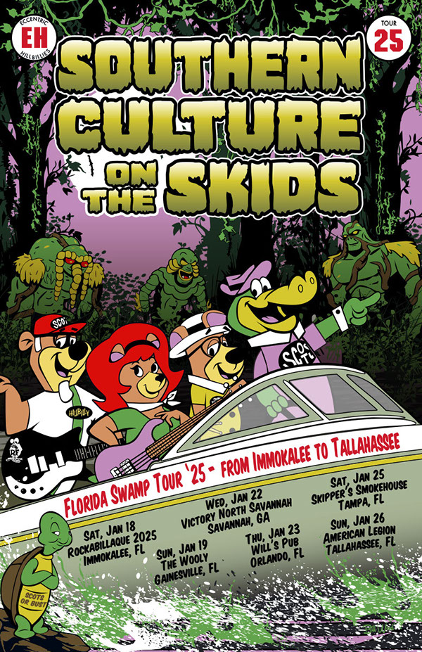 Hank Williams III poster art by Bill Wood.