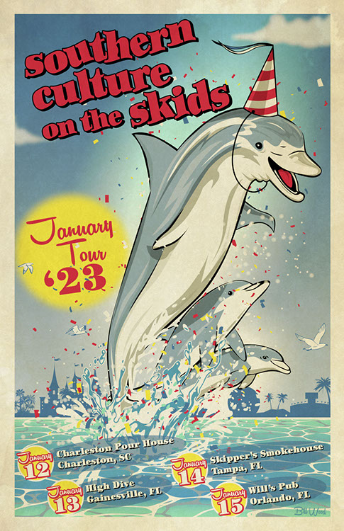 Hank Williams III poster art by Bill Wood.