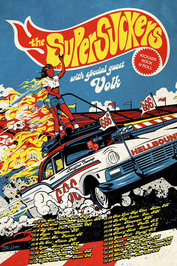 The Clash poster art by Bill Wood.