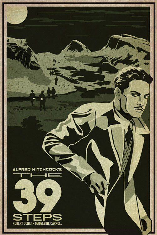 The 39 Steps poster art by Bill Wood.