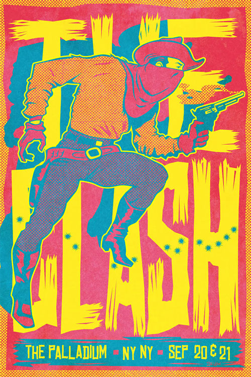 The Clash poster art by Bill Wood.