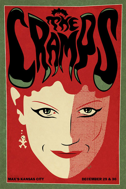 The Cramps poster art by Bill Wood.