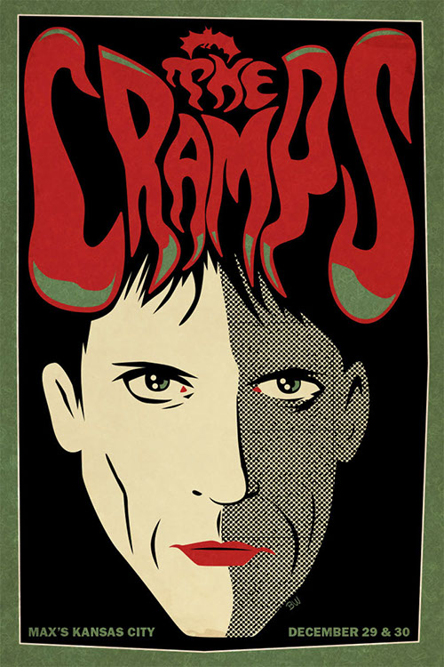 The Cramps poster art by Bill Wood.
