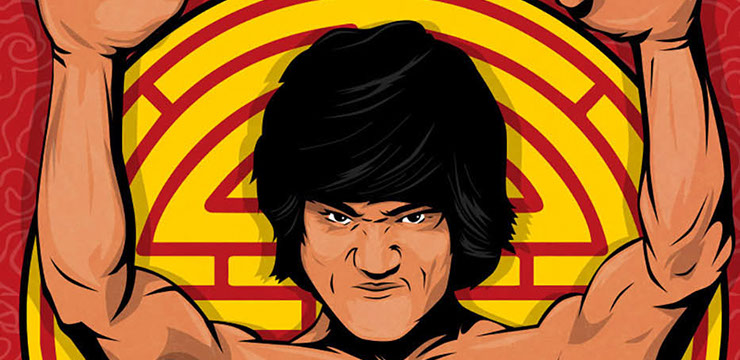 The Dragon's Snake Fist Kung Fu poster art by Bill Wood.