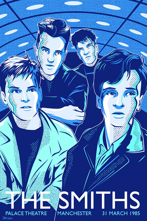 The Smiths poster art by Bill Wood.