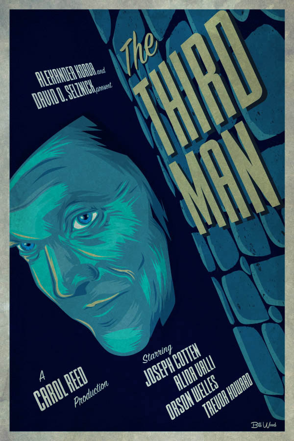 The Third Man poster art by Bill Wood.