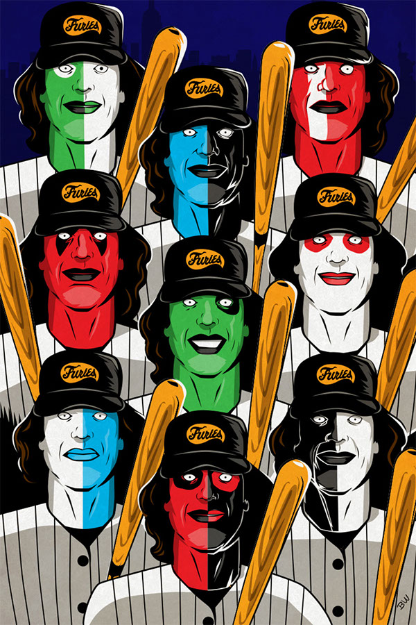 The Warriors poster art by Bill Wood.