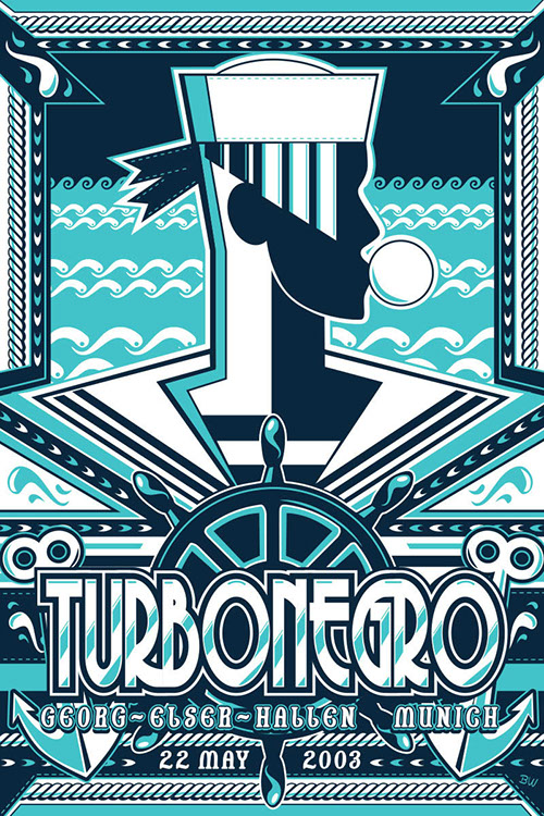 Rancid poster art by Bill Wood.