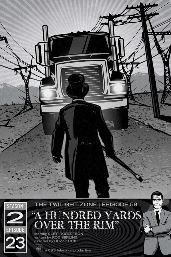 Twilight Zone poster art by Bill Wood.