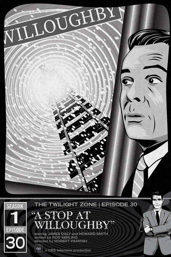 Twilight Zone poster art by Bill Wood.
