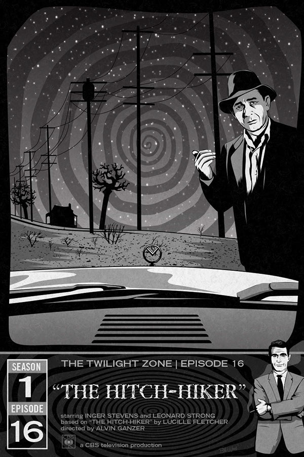 Twilight Zone poster art by Bill Wood.