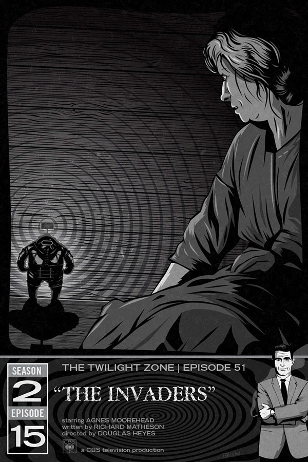 Twilight Zone poster art by Bill Wood.