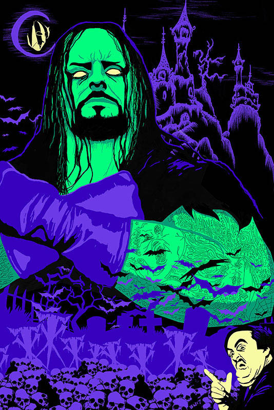 Undetaker poster art by Bill Wood.