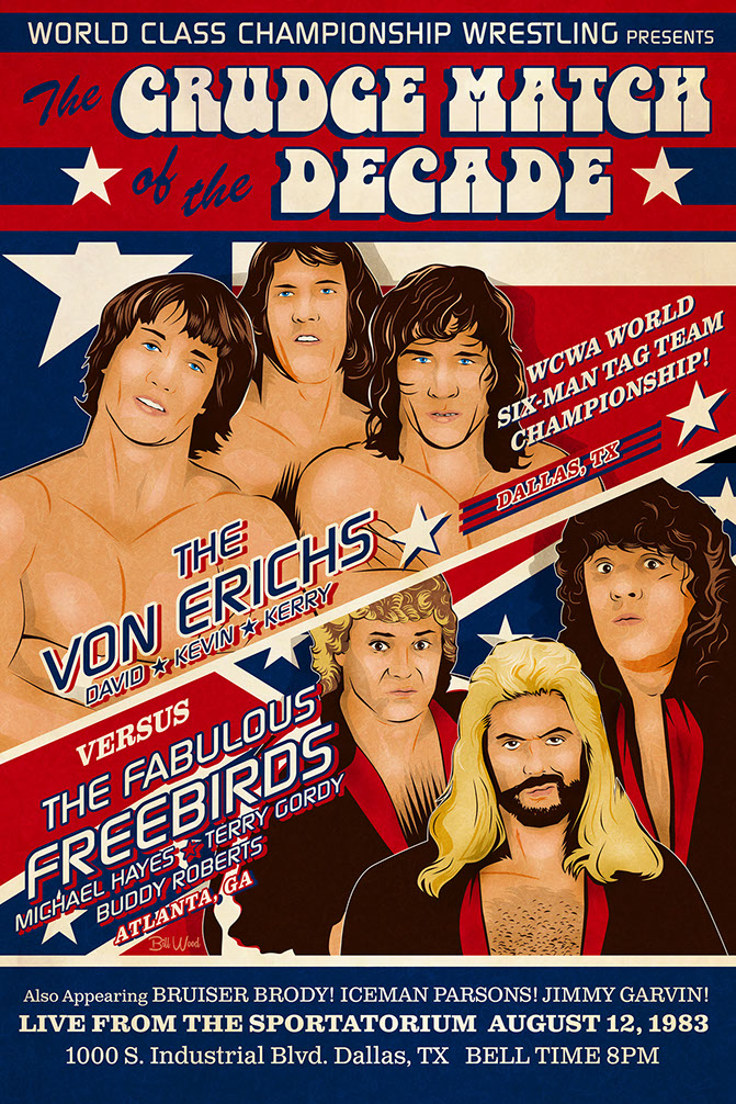 Hank Williams III poster art by Bill Wood.