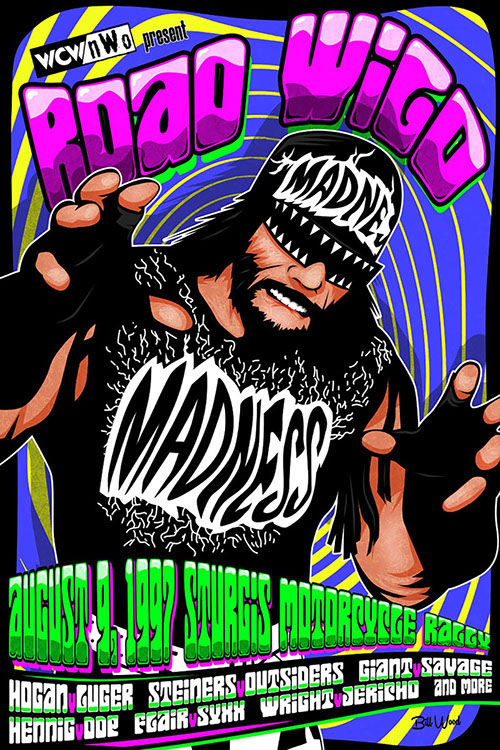 WCW poster art by Bill Wood.