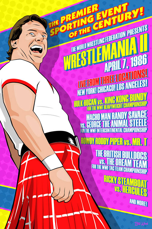 WWF poster art by Bill Wood.