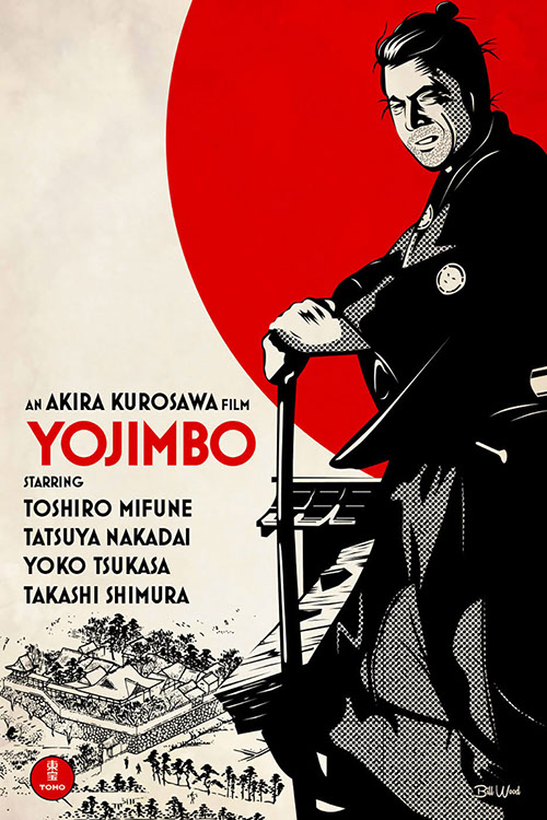 Yojimbo poster art by Bill Wood.