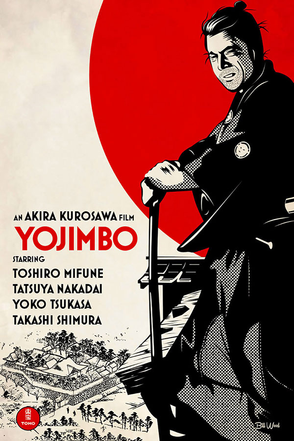 Yojimbo poster art by Bill Wood.